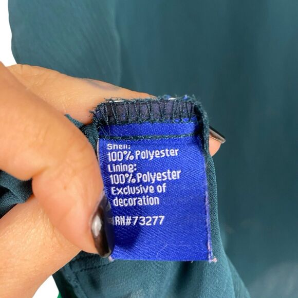 Apt. 9 Women’s Blouse Size Green XL Sleeve Sheer 145 - Picture 6 of 6